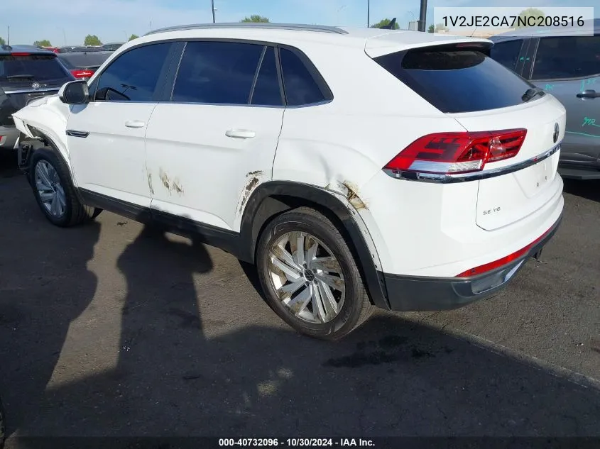 2022 Volkswagen Atlas Cross Sport 3.6L V6 Se W/Technology VIN: 1V2JE2CA7NC208516 Lot: 40732096