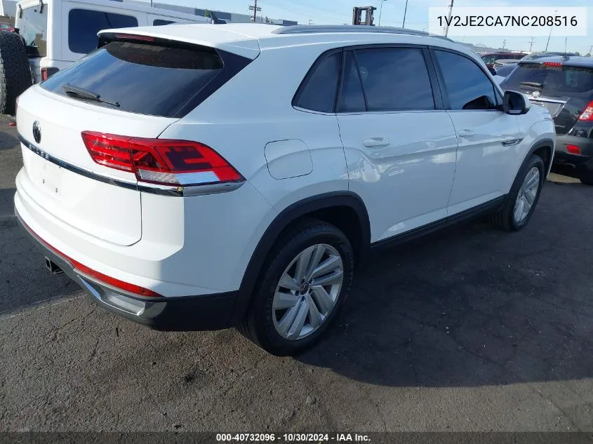 2022 Volkswagen Atlas Cross Sport 3.6L V6 Se W/Technology VIN: 1V2JE2CA7NC208516 Lot: 40732096