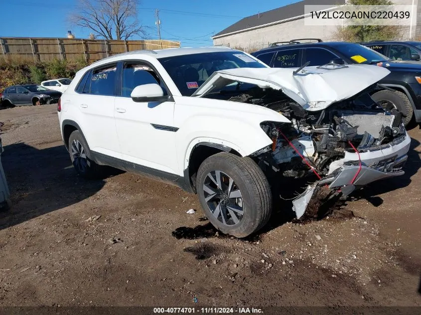 2022 Volkswagen Atlas Cross Sport 2.0T Se VIN: 1V2LC2CA0NC220439 Lot: 40774701