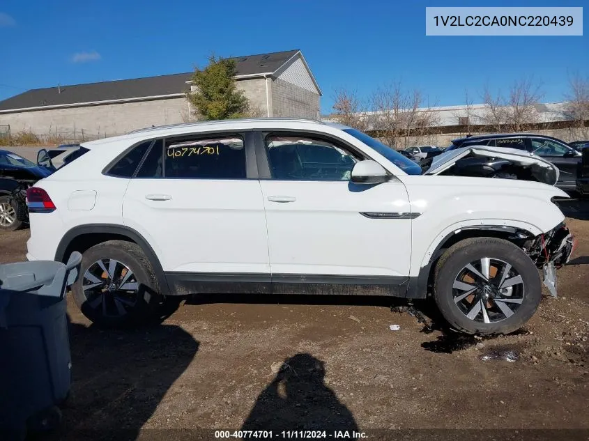 2022 Volkswagen Atlas Cross Sport 2.0T Se VIN: 1V2LC2CA0NC220439 Lot: 40774701