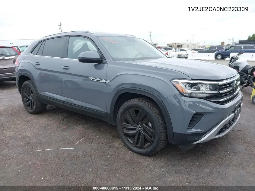 2022 Volkswagen Atlas Cross Sport 3.6L V6 Se W/Technology VIN: 1V2JE2CA0NC223309 Lot: 40860815