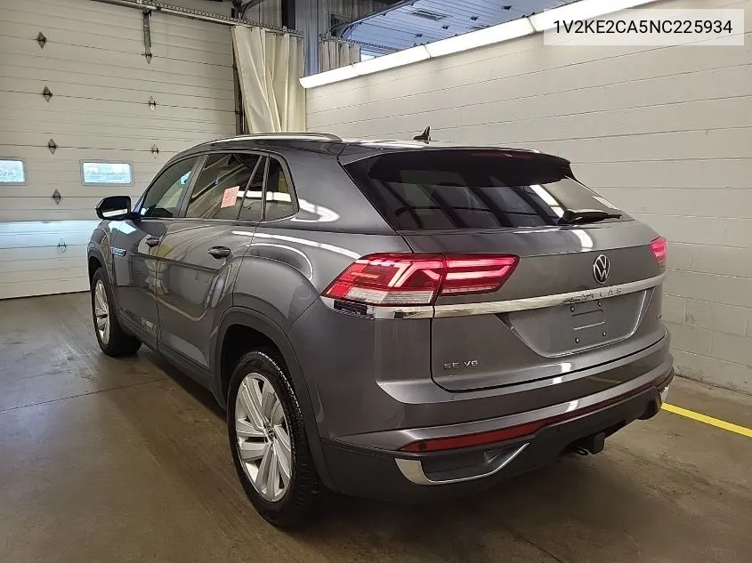 2022 Volkswagen Atlas Cross Sport Se VIN: 1V2KE2CA5NC225934 Lot: 40916569