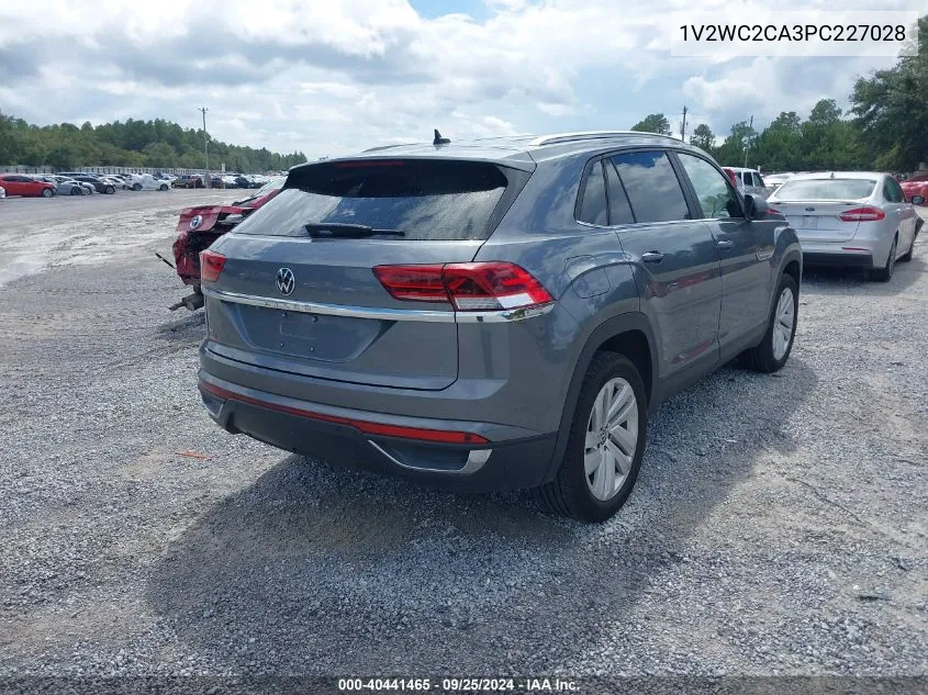 2023 Volkswagen Atlas Cross Sport 2.0T Se W/Technology VIN: 1V2WC2CA3PC227028 Lot: 40441465