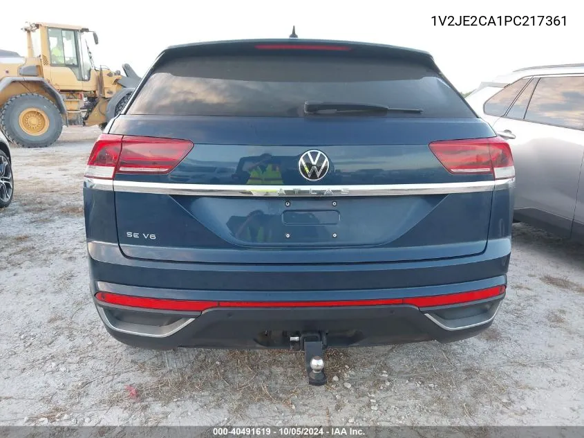 2023 Volkswagen Atlas Cross Sport Se VIN: 1V2JE2CA1PC217361 Lot: 40491619