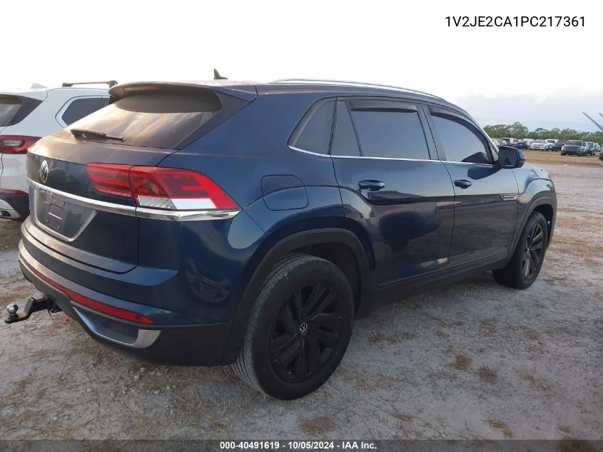 2023 Volkswagen Atlas Cross Sport Se VIN: 1V2JE2CA1PC217361 Lot: 40491619