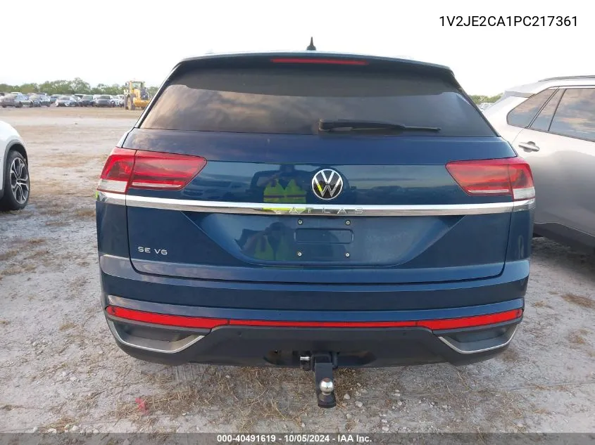 2023 Volkswagen Atlas Cross Sport Se VIN: 1V2JE2CA1PC217361 Lot: 40491619