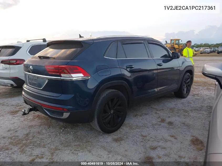 2023 Volkswagen Atlas Cross Sport Se VIN: 1V2JE2CA1PC217361 Lot: 40491619