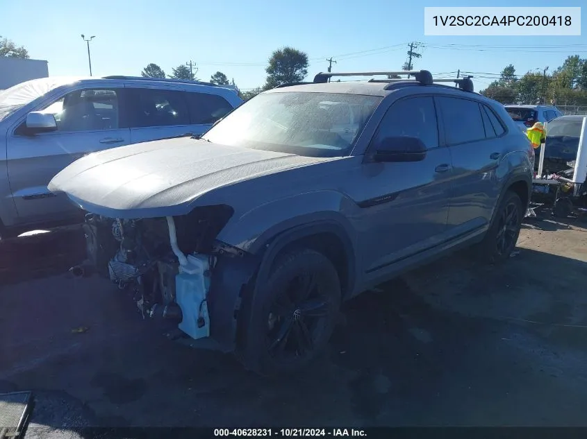 2023 Volkswagen Atlas Cross Sport Sel R-Line VIN: 1V2SC2CA4PC200418 Lot: 40628231