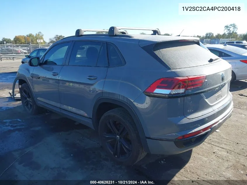 2023 Volkswagen Atlas Cross Sport Sel R-Line VIN: 1V2SC2CA4PC200418 Lot: 40628231