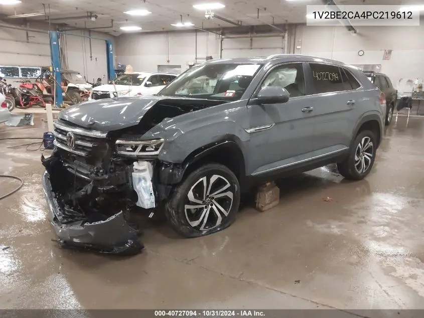 2023 Volkswagen Atlas Cross Sport 3.6L V6 Sel VIN: 1V2BE2CA4PC219612 Lot: 40727094