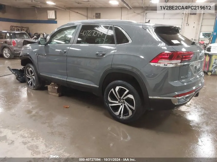 2023 Volkswagen Atlas Cross Sport 3.6L V6 Sel VIN: 1V2BE2CA4PC219612 Lot: 40727094