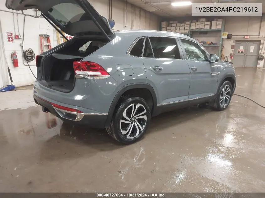 2023 Volkswagen Atlas Cross Sport 3.6L V6 Sel VIN: 1V2BE2CA4PC219612 Lot: 40727094