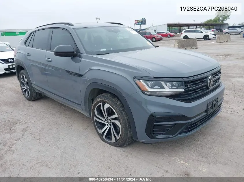 2023 Volkswagen Atlas Cross Sport 3.6L V6 Sel/3.6L V6 Sel R-Line Black VIN: 1V2SE2CA7PC208040 Lot: 40750434