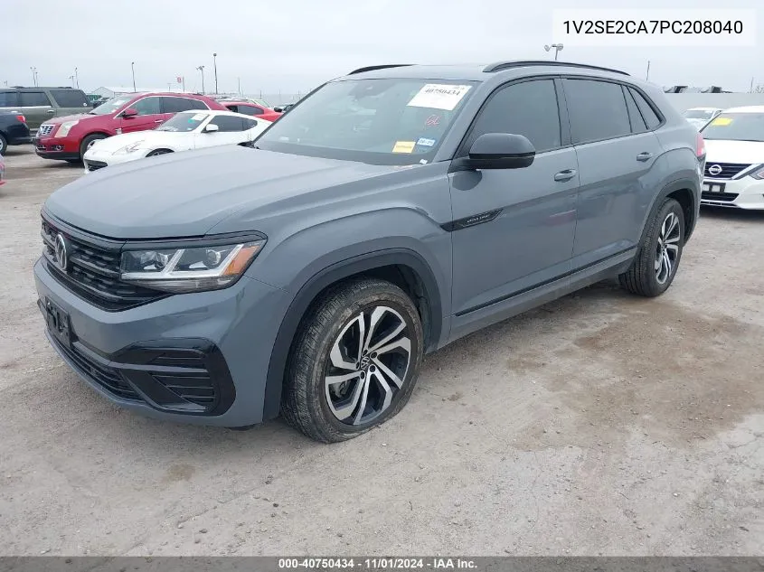 2023 Volkswagen Atlas Cross Sport 3.6L V6 Sel/3.6L V6 Sel R-Line Black VIN: 1V2SE2CA7PC208040 Lot: 40750434