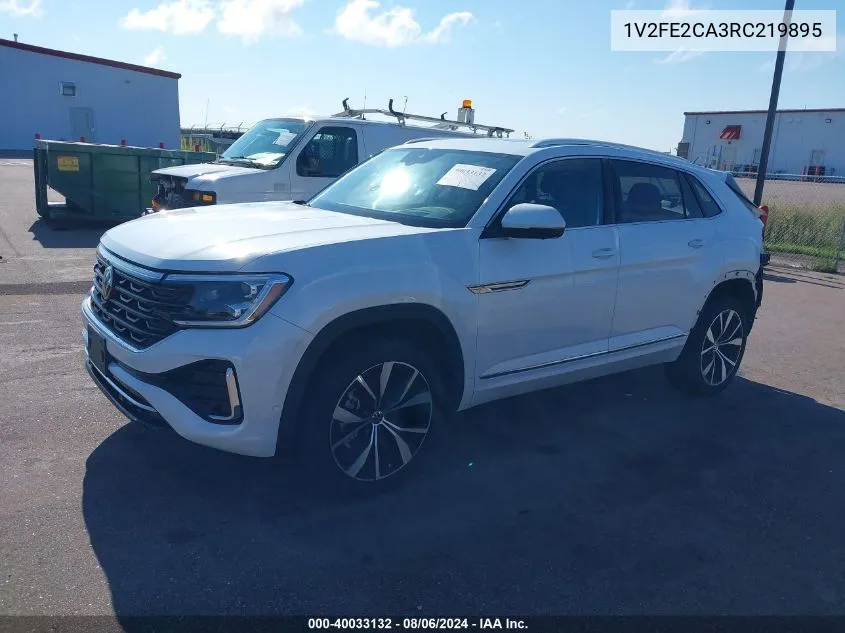 2024 Volkswagen Atlas Cross Sport 2.0T Sel Premium R-Line VIN: 1V2FE2CA3RC219895 Lot: 40033132