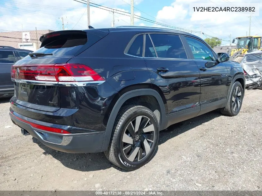 1V2HE2CA4RC238982 2024 Volkswagen Atlas Cross Sport 2.0T Se W/Technology