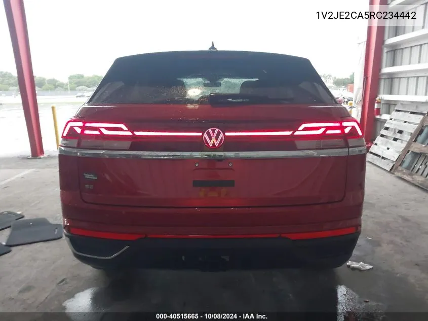 2024 Volkswagen Atlas Cross Sport Se VIN: 1V2JE2CA5RC234442 Lot: 40515665