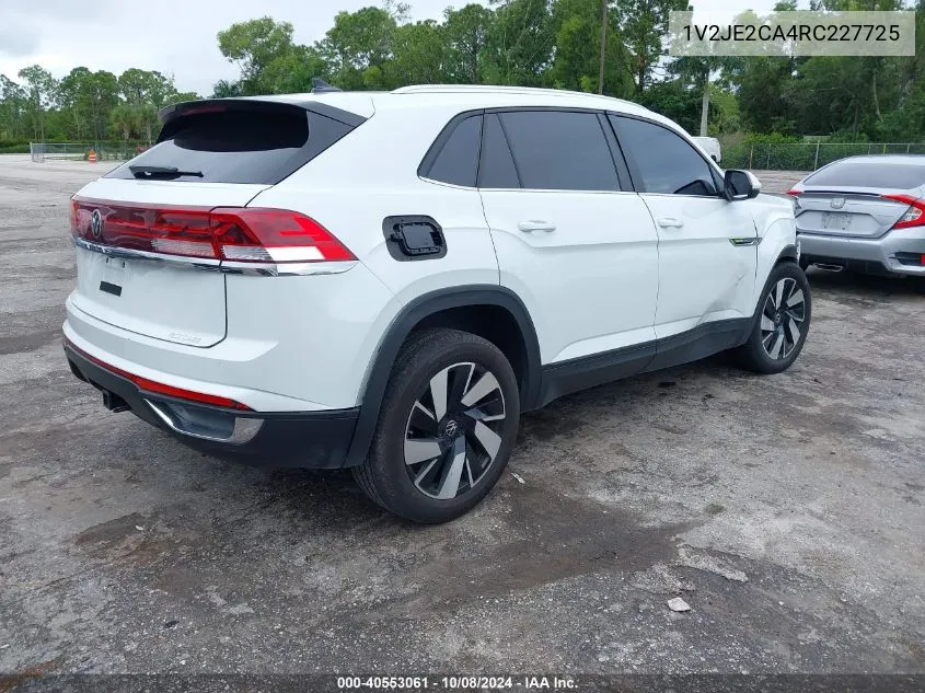 1V2JE2CA4RC227725 2024 Volkswagen Atlas Cross Sport 2.0T Se W/Technology