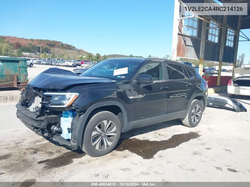 2024 Volkswagen Atlas Cross Sport 2.0T Se VIN: 1V2LE2CA4RC214126 Lot: 40634512