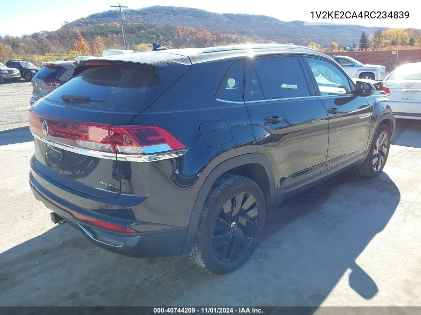 2024 Volkswagen Atlas Cross Sport 2.0T Se W/Technology VIN: 1V2KE2CA4RC234839 Lot: 40744209