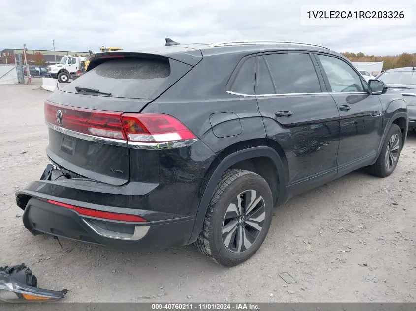 2024 Volkswagen Atlas Cross Sport 2.0T Se VIN: 1V2LE2CA1RC203326 Lot: 40760211