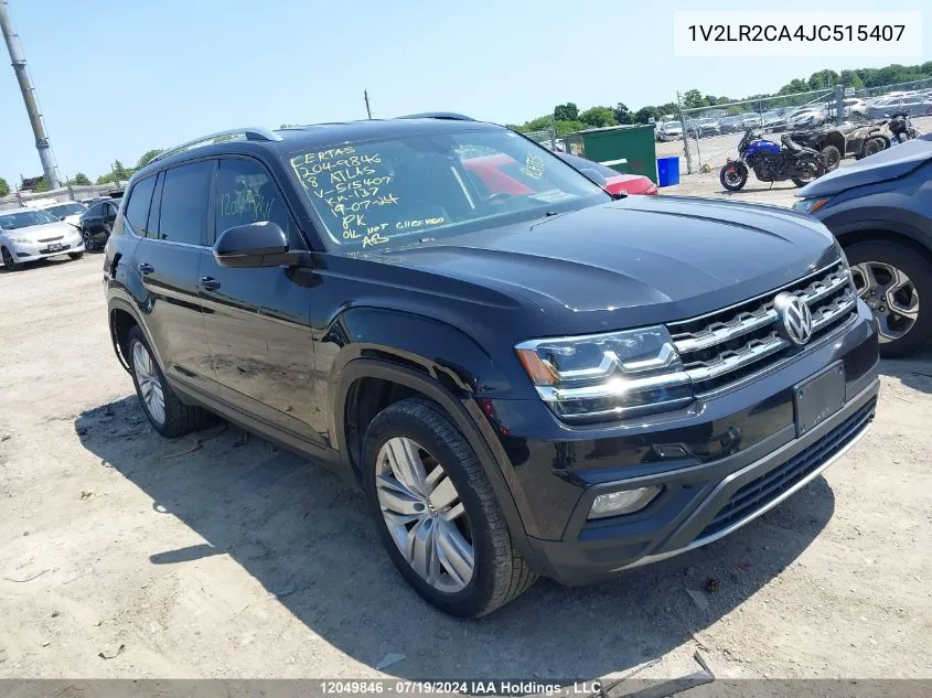 2018 Volkswagen Atlas VIN: 1V2LR2CA4JC515407 Lot: 12049846