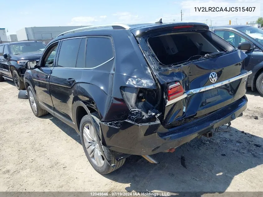 2018 Volkswagen Atlas VIN: 1V2LR2CA4JC515407 Lot: 12049846