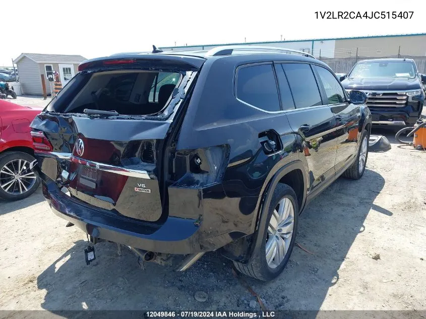 2018 Volkswagen Atlas VIN: 1V2LR2CA4JC515407 Lot: 12049846