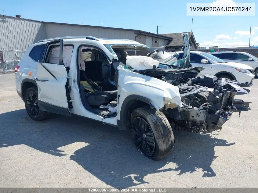 2018 Volkswagen Atlas VIN: 1V2MR2CA4JC576244 Lot: 12068096