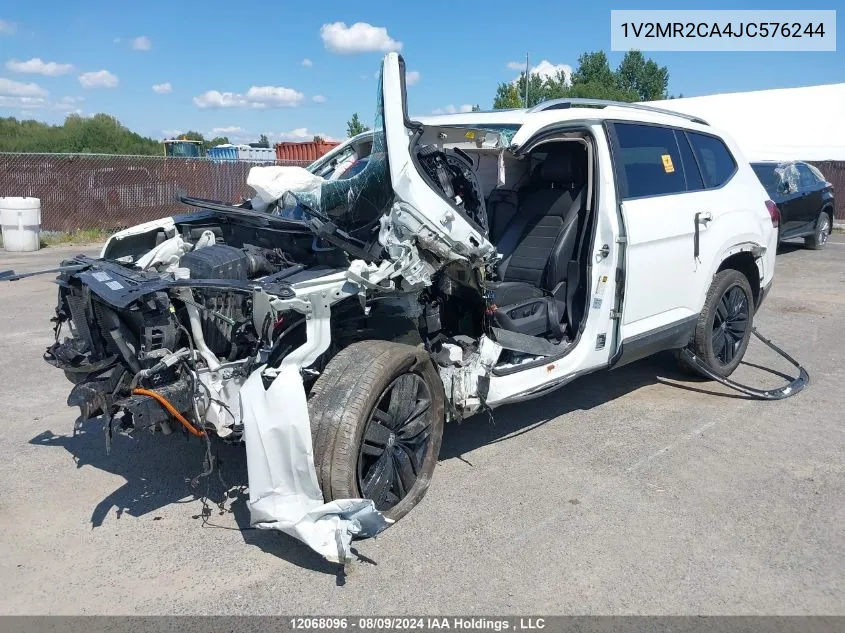 2018 Volkswagen Atlas VIN: 1V2MR2CA4JC576244 Lot: 12068096