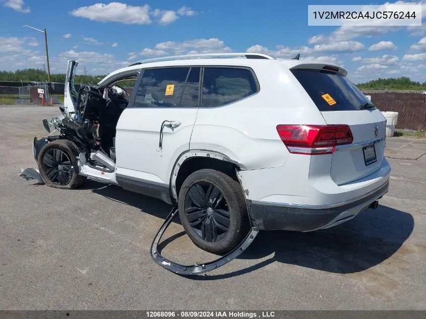 2018 Volkswagen Atlas VIN: 1V2MR2CA4JC576244 Lot: 12068096