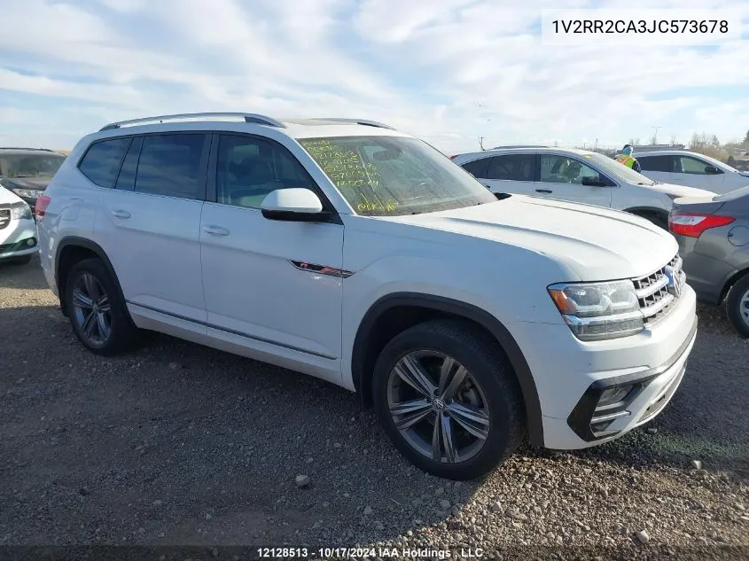 2018 Volkswagen Atlas Sel VIN: 1V2RR2CA3JC573678 Lot: 12128513