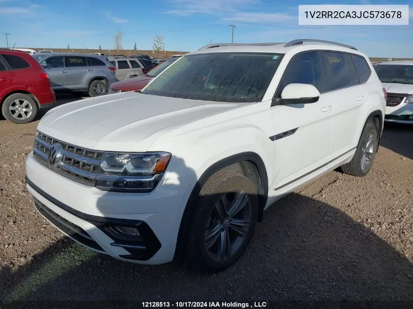 2018 Volkswagen Atlas Sel VIN: 1V2RR2CA3JC573678 Lot: 12128513