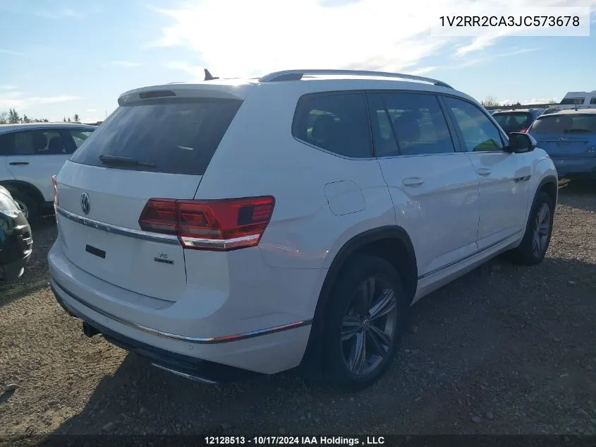 2018 Volkswagen Atlas Sel VIN: 1V2RR2CA3JC573678 Lot: 12128513