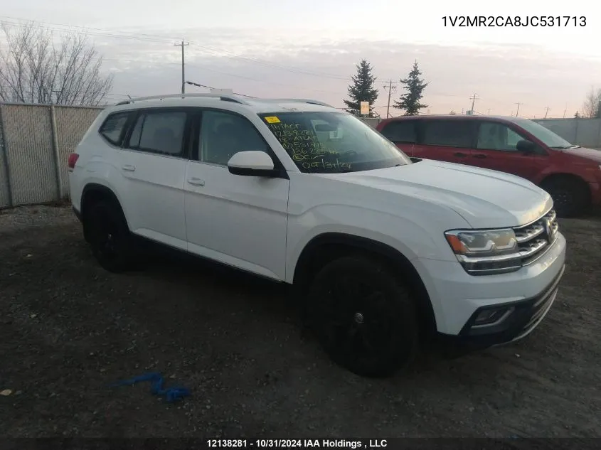 2018 Volkswagen Atlas VIN: 1V2MR2CA8JC531713 Lot: 12138281