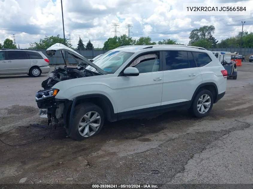 2018 Volkswagen Atlas 3.6L V6 Se VIN: 1V2KR2CA1JC566584 Lot: 39396241