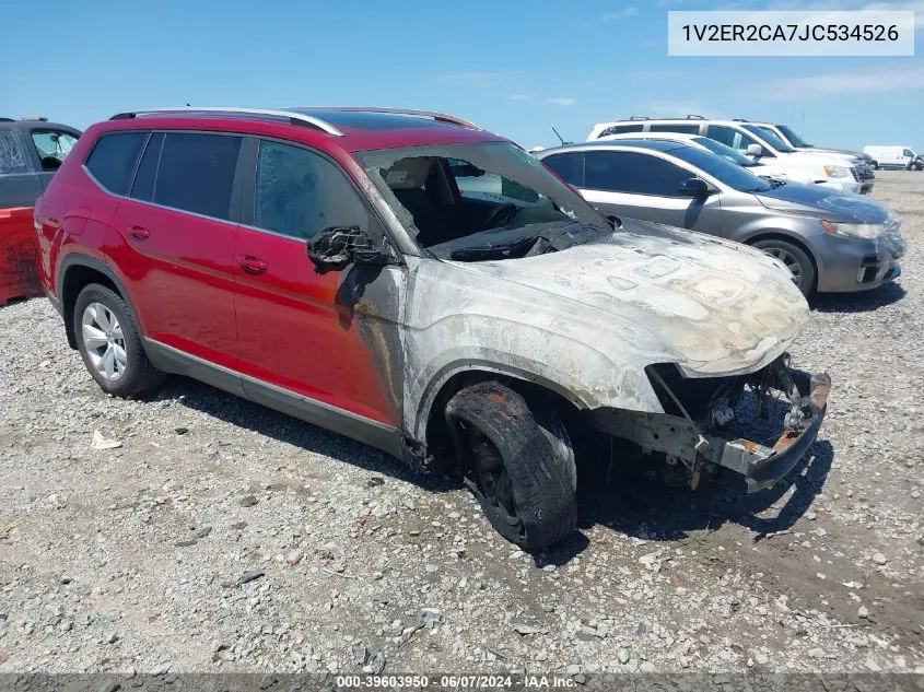 1V2ER2CA7JC534526 2018 Volkswagen Atlas 3.6L V6 Sel