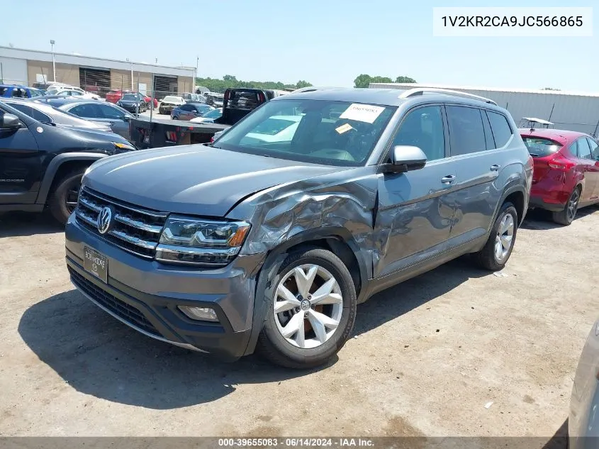 2018 Volkswagen Atlas 3.6L V6 Se VIN: 1V2KR2CA9JC566865 Lot: 39655083