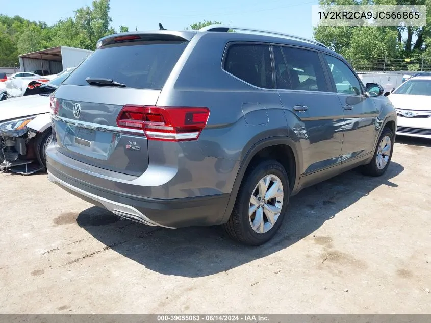 2018 Volkswagen Atlas 3.6L V6 Se VIN: 1V2KR2CA9JC566865 Lot: 39655083