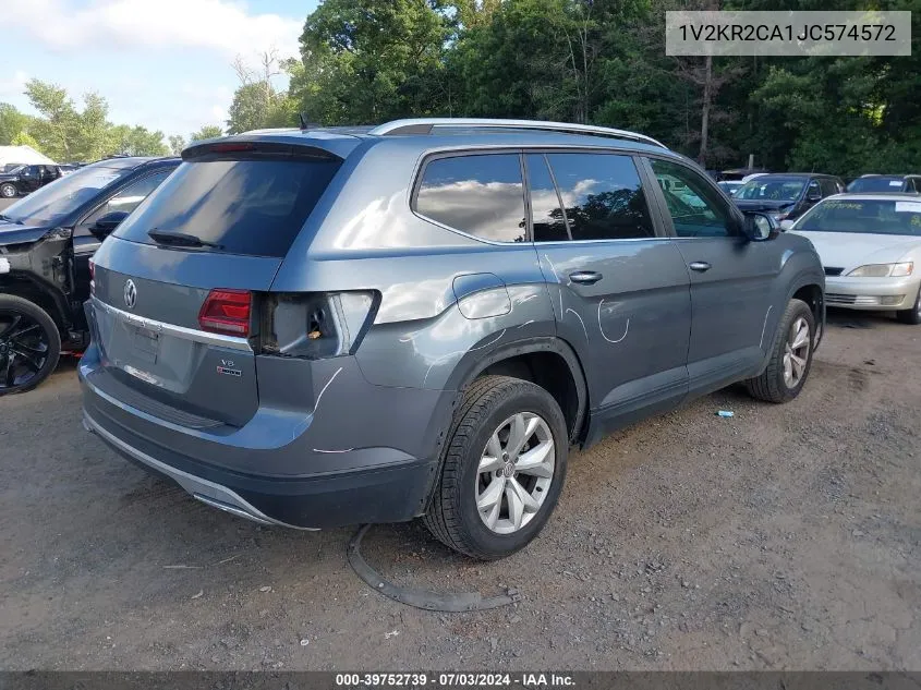 1V2KR2CA1JC574572 2018 Volkswagen Atlas 3.6L V6 Se