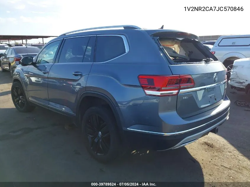 1V2NR2CA7JC570846 2018 Volkswagen Atlas 3.6L V6 Sel Premium