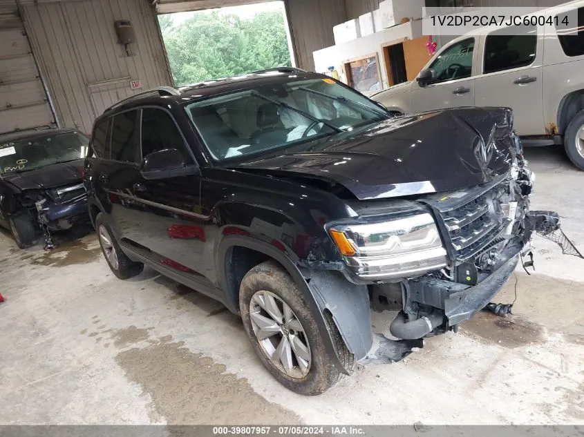 2018 Volkswagen Atlas VIN: 1V2DP2CA7JC600414 Lot: 39807957