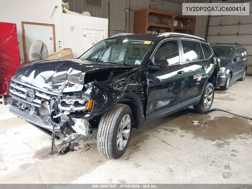 2018 Volkswagen Atlas VIN: 1V2DP2CA7JC600414 Lot: 39807957