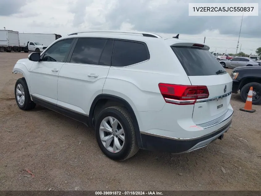 2018 Volkswagen Atlas 3.6L V6 Sel VIN: 1V2ER2CA5JC550837 Lot: 39891872