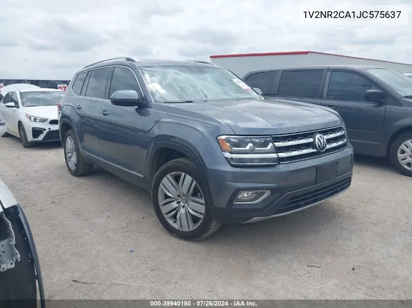 2018 Volkswagen Atlas 3.6L V6 Sel Premium VIN: 1V2NR2CA1JC575637 Lot: 39940180