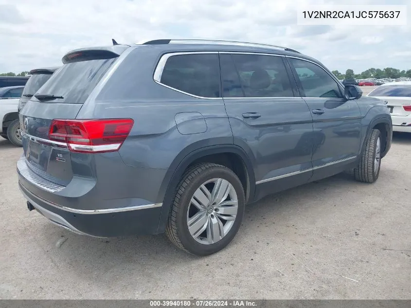 1V2NR2CA1JC575637 2018 Volkswagen Atlas 3.6L V6 Sel Premium