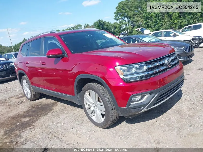 2018 Volkswagen Atlas 3.6L V6 Sel VIN: 1V2MR2CA1JC564245 Lot: 40084944