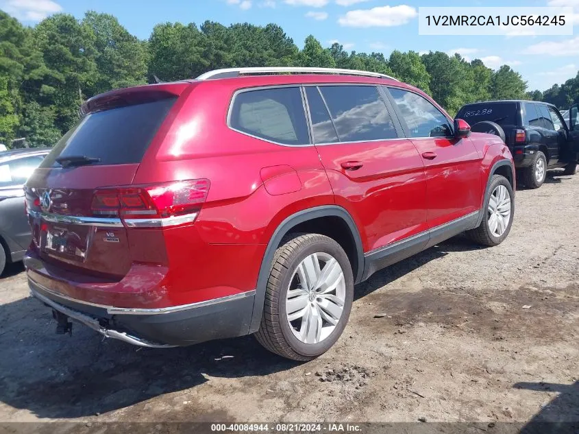 2018 Volkswagen Atlas 3.6L V6 Sel VIN: 1V2MR2CA1JC564245 Lot: 40084944