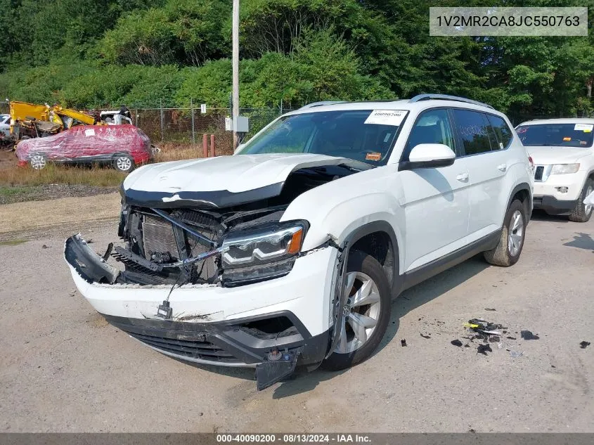 2018 Volkswagen Atlas 3.6L V6 Sel VIN: 1V2MR2CA8JC550763 Lot: 40090200