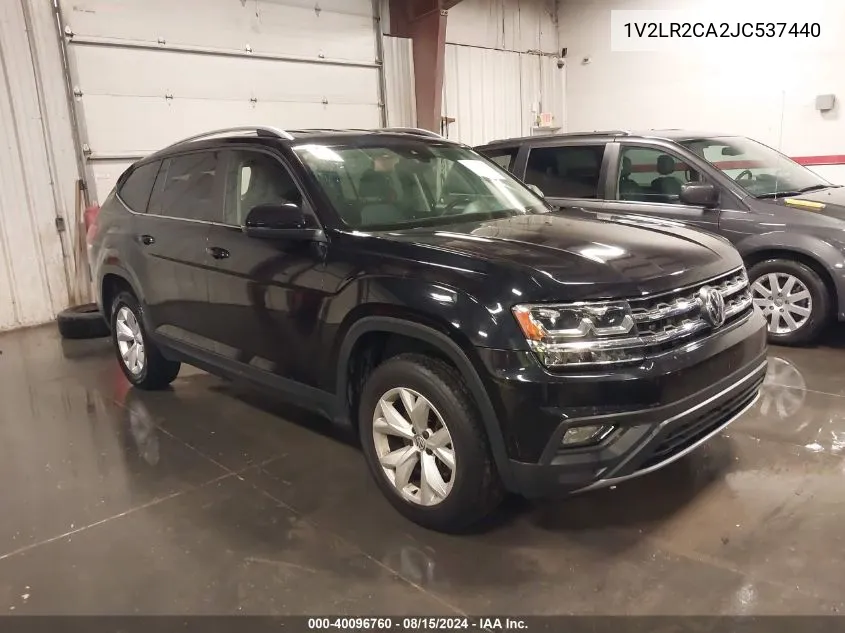 2018 Volkswagen Atlas 3.6L V6 Se/3.6L V6 Se W/Technology VIN: 1V2LR2CA2JC537440 Lot: 40096760